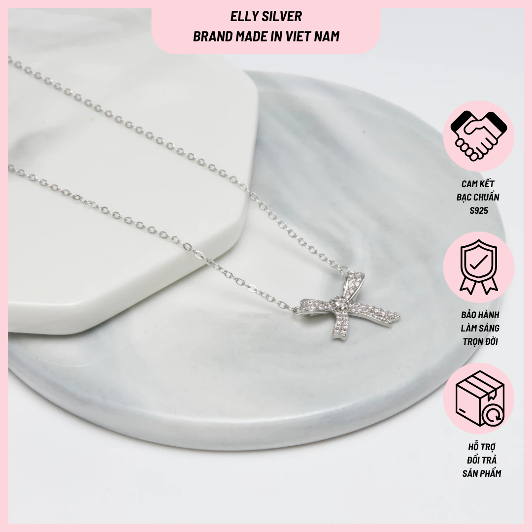set trang sức bạc elly