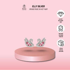 🦢 KHUYÊN TAI THIÊN NGA HỒNG – BIỂU TƯỢNG CỦA SỰ THANH CAO & YÊU KIỀU – CHẤT LIỆU BẠC 925