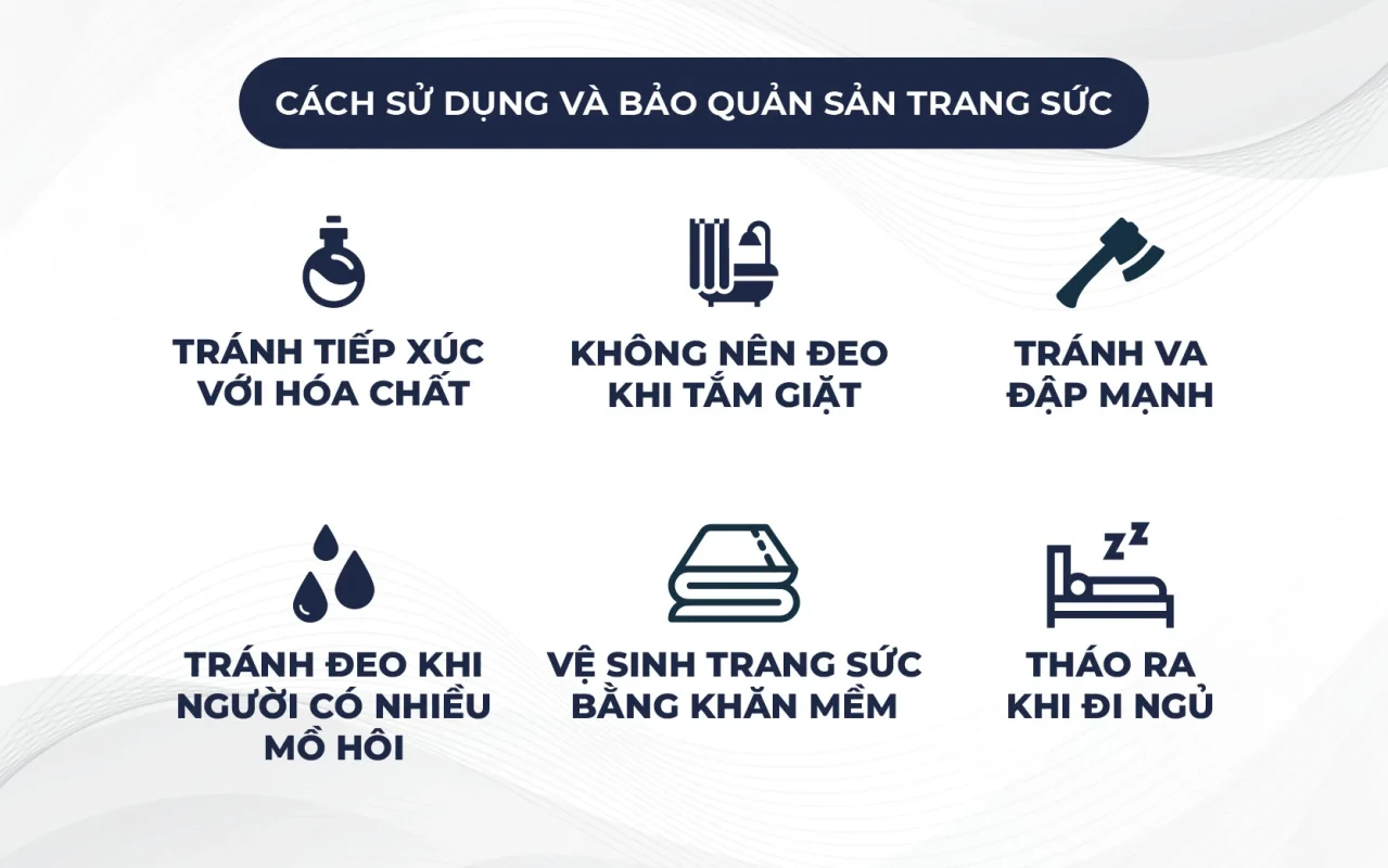 cách bảo quản lắc bạc nữ